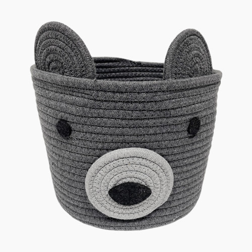 Levtex Baby Rope Storage Basket - Grey Bear