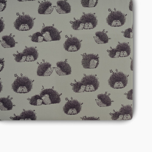 Oilo Studio Jersey Crib Sheet - Hedgehog