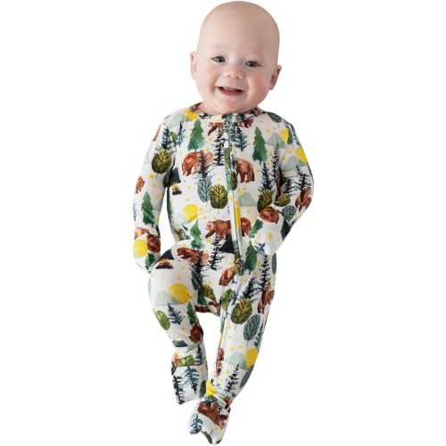 Posh Peanut Convertible Baby Sleepers - Girls Footless Baby Pajamas with 2 Way Zipper for Easy Diaper Changes