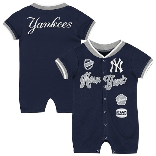 New York Yankees Outerstuff Infant Pinch Coverall - Navy