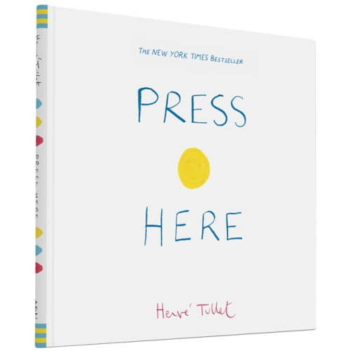 Herve Tullet, Press Here, Hardcover, Interactive Children's Book