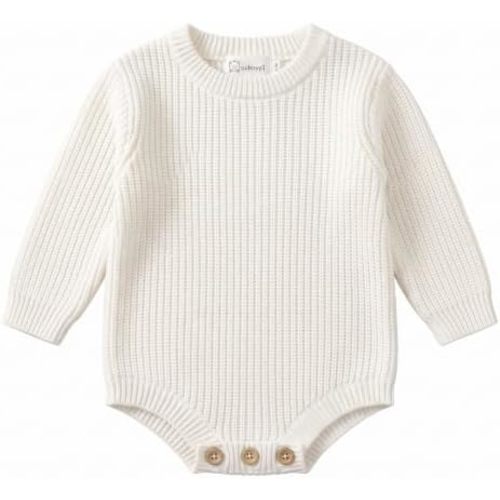Newborn Baby 100% Cotton Knit Romper Winter Long Sleeve Bodysuit