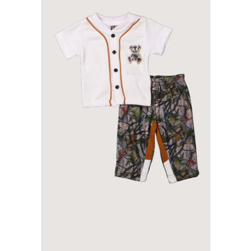 Baby Boys 0-9M Color Block Hunter Camo Graphic Tee and Sweatpants