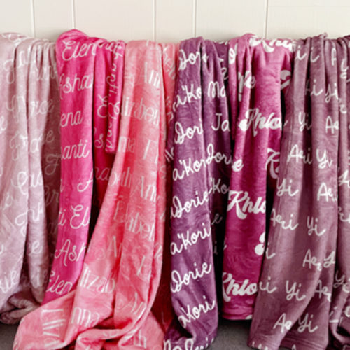 Personalized Name Blanket - Classic Name, With Font Preview – The Little Lemons Company
