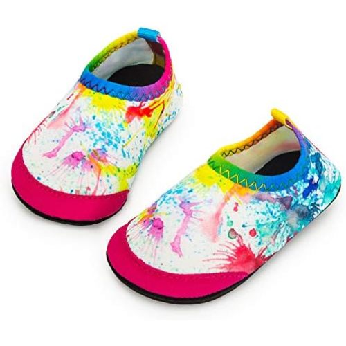 Baby Boys and Girls Swim Water Shoes Barefoot Aqua Socks Non-Slip for Beach Pool Toddler Kids