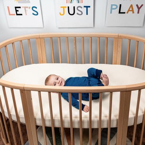 Organic Breathable Oval Crib Mattress (For Stokke Sleepi Bed)