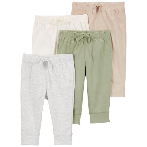 Baby 4-Pack Pull-On Pants - 6M - Style,Multi