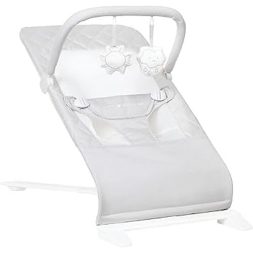 Baby Delight Alpine Deluxe Portable Bouncer | Infant | 0 – 6 Months | Driftwood Grey