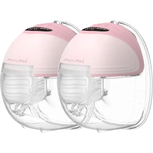MomMed Wearable Breast Pump S21 - Leak-Proof Design, Hands-Free Double Portable Electric Breast Pump with 9 Levels - 24mm Shield