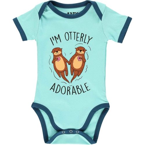 Lazy One Cute Unisex Baby Bodysuit, Cute Animal Designs, 6-18 Months