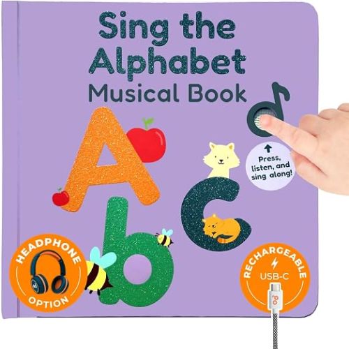 Cali's Books Alphabet Music Book for Toddlers 1-3 Years Old