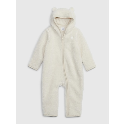 Baby Sherpa Bear One-Piece in chino beige, size: 6-12 M