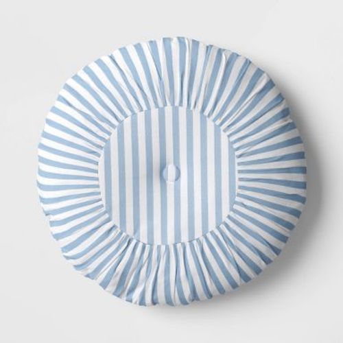 Round Stripe Pillow blue/white - Threshold™