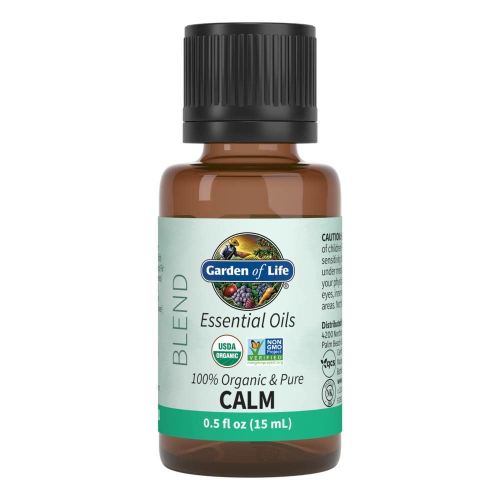 Garden of Life Essential Oils, 100% Organic and Pure Lavender Essential Oil Plus Chamomile & Fir Balsam - Calm Blend for Diffusers, Home, Skin & Body Care, Calming, Relaxing, Soothing, 0.5 fl oz