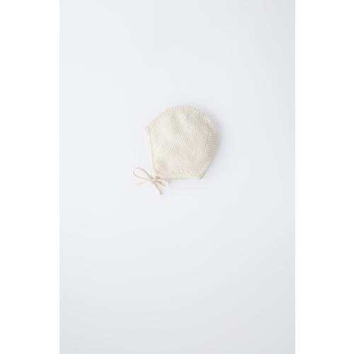 COTTON SILK TEXTURED BONNET - Ecru | ZARA United States