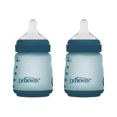Dr. Brown's Silicone Baby Bottles - Blue - 5 fl oz/2pk