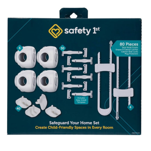 Safety 1st Home Safeguarding and Childproofing Set (80 Pcs), White