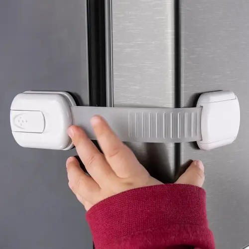 10-Pack Cabinet Locks Baby Proofing - Childproof Locks for Cabinets, Drawers, Cupboard, Refrigerator, Toilet Seat, Trash Can, Dishwasher