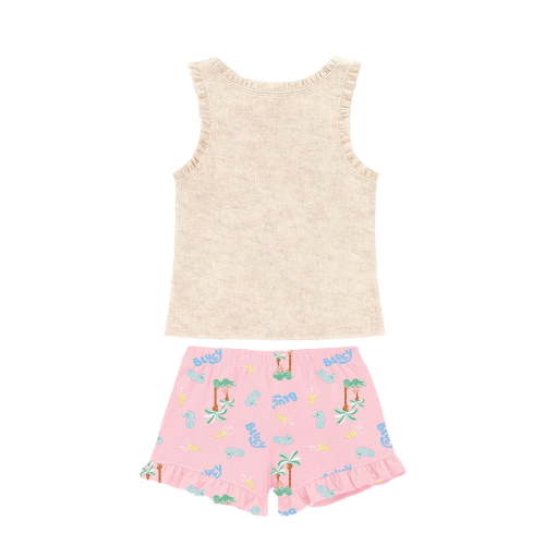 Bluey Baby Girl Short Set, Sizes 0-9 Months