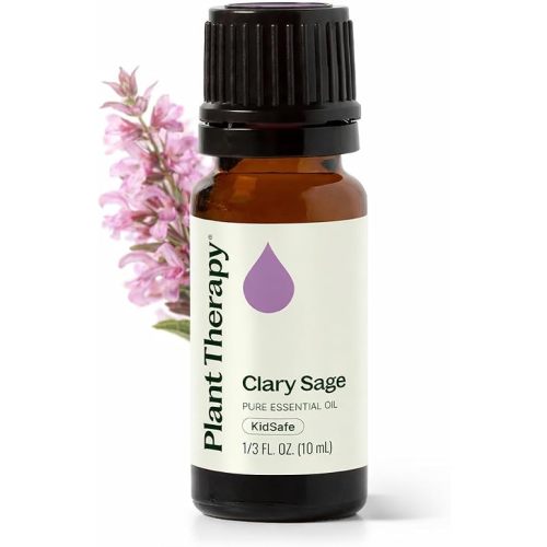 Plant Therapy Clary Sage Essential Oil 10 mL (1/3 oz) 100% Pure, Undiluted