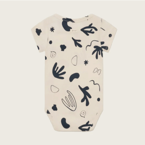 Capri Undyed Cotton Short Sleeve Bodysuit | Organic Zoo