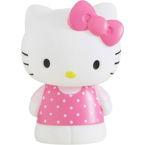 Idea Nuova Hello Kitty Squishy Soft Silicone Accent Night Light 5.8" LED Soft Mood Lamp for Decor, Kids Bedrooms, Collectors & Gift Giving