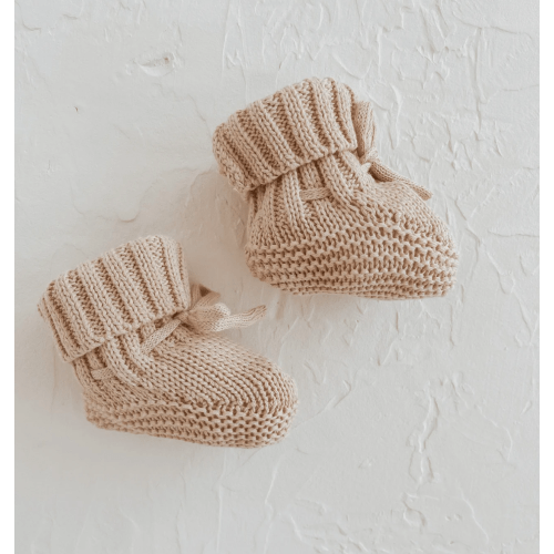 Baby Booties - Knit, Hazel | Organic Cotton – Sweet June