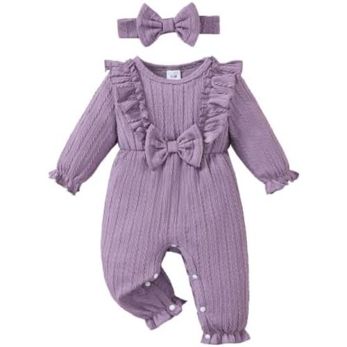 Renotemy Baby Girl Clothes Gifts Newborn Essential Outfit Preemie-12Months
