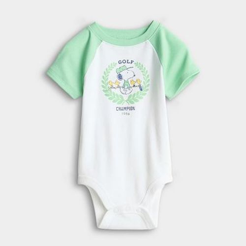 Baby Boy Jumping Beans® Peanuts Snoopy Golf Champion Short Sleeve Bodysuit