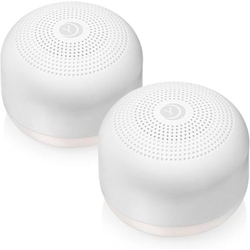 Yogasleep Travel Mini Portable White Noise Sound Machine, 6 Soothing Sounds, Volume Control, Dimmable Night Light, Sleep Therapy for Adults & Baby, USB Rechargeable, Lanyard Included
