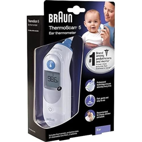 Braun ThermoScan Tympanic Ear Thermometer Digital Display 32878506015 1 Each