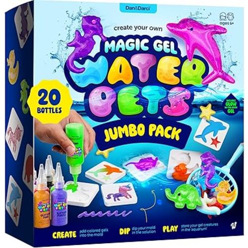 Dan&Darci Aqua Fairy Water Gel Kit for Kids - Gifts for Girls - Magic Elf Toy Kits - Waters Pets - DIY Squishy Maker Set - Craft for Kids - Squishies Toys Crafts - Gifts for Boys & Girls (Jumbo Pack)