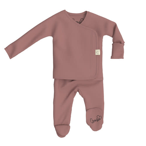 Organic Footie - Blush | Bonsie