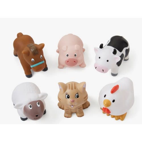 Barnyard Party Squirtie Baby Bath Toys – Elegant Baby
