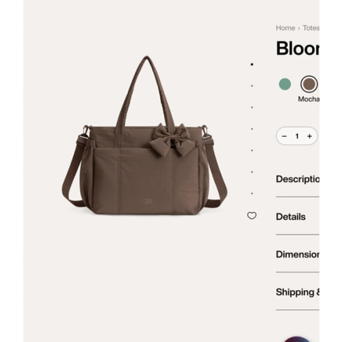Bloom Every Tote Stylish Everyday Tote for Work & Mom Essentials