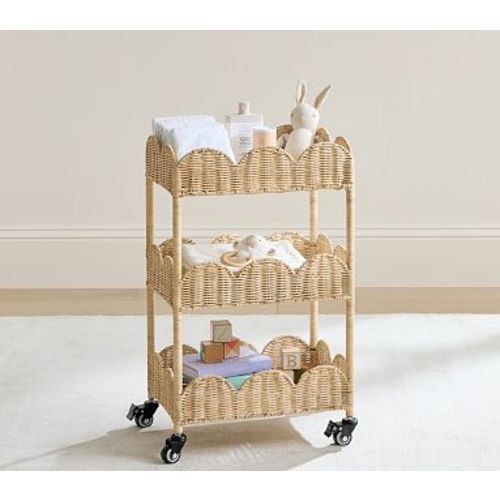 Palmer Scallop Tiered Storage Cart
