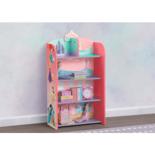 Disney Princess Wooden Playhouse 4-Shelf Bookcase