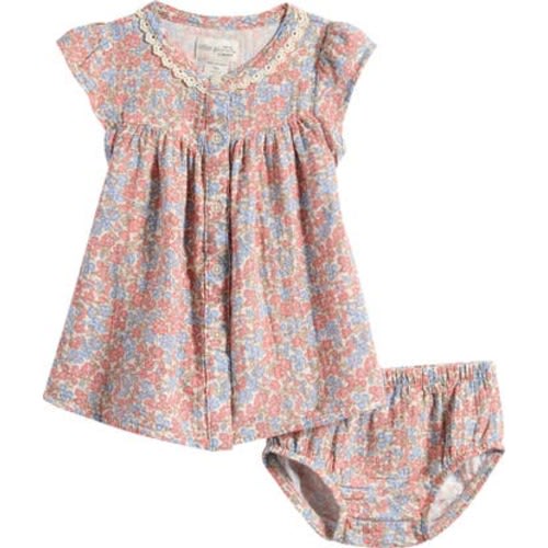 Floral Organic Cotton Dress & Bloomers Set, 6M