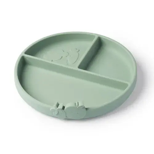 Grow By Annabel Karmel Silicone Divider Plate Soft Sage | Baby Bunting AU
