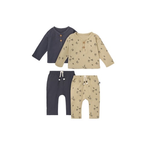 Henley Tops with Pants Set
