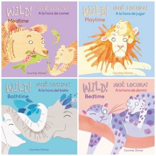 Child's Play Books Wild! Bilingual Board Books, Set of 4