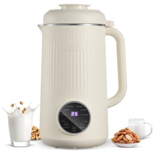 8 in 1 Automatic Nut Milk Maker Machine,41oz Multi-Functional Soy Milk Maker with 10 Blades