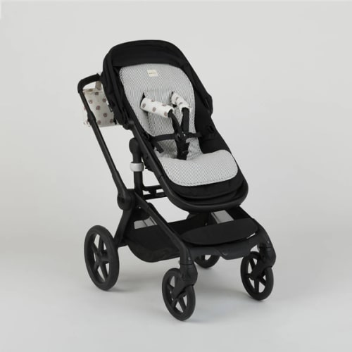 Denim Stripes Stroller Liner · Minicoton