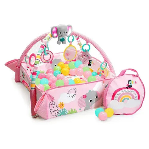 Bright Starts 5-in-1 Baby Your Way Play Mat Ball Pit - Rainbow Tropics | Baby Bunting AU