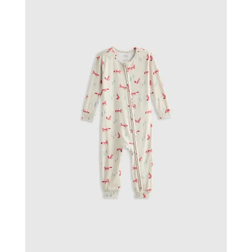 Bamboo One Piece Pajama - Baby in Fox