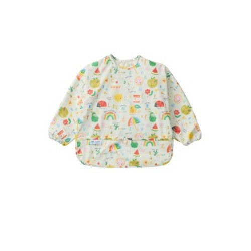 Loulou Lollipop Long Sleeve Bib - Alphabet Smile