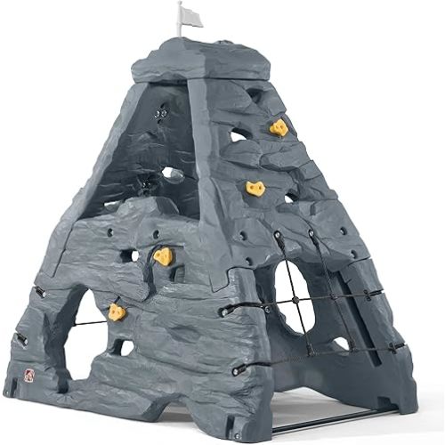 Step2 Skyward Summit for Kids, Climbing Wall Playset for Toddlers, Ages 4 –8 Years Old, Easy to Assemble Kids Outdoor Playground for Backyard