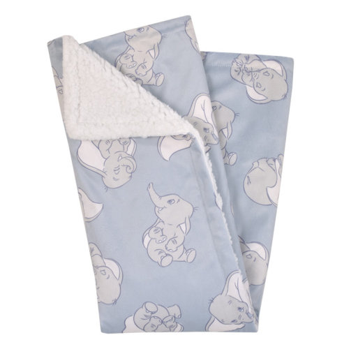 Disney NoJo Disney Dumbo Sweet Little Baby Sherpa Baby Blanket | Wayfair