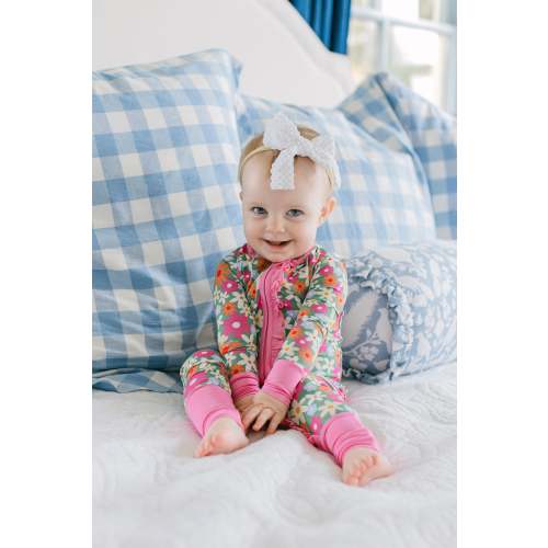 Green Garden Bamboo Romper I Poppy Kids Co