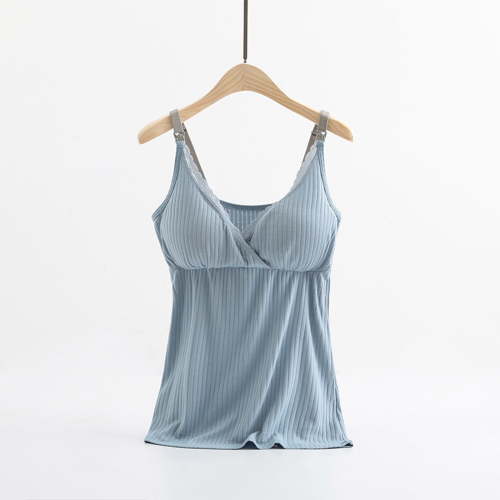 Avrntaa Nursing Cami Tank Tops for Breastfeeding Women - Nursing Tops Maternity Shirts with Built in Bra